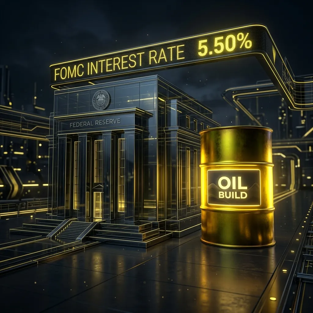 Illustration for The FOMC 'Hawkish Hold' & EIA Crude Inventory Shock