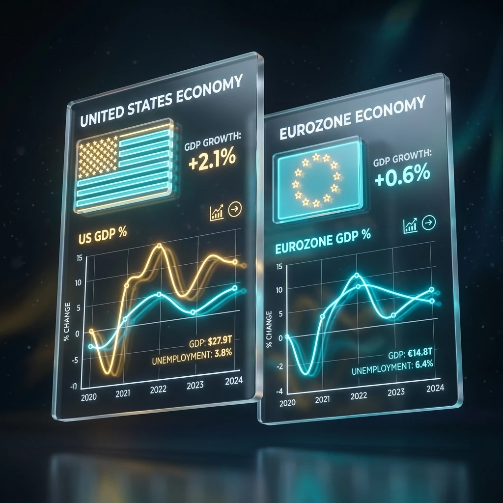 The Diverging Paths: Trading the Widening Economic Gap Between the US and Eurozone